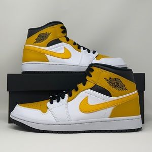 Nike Air Jordan 1 Mid University Gold 554724-170